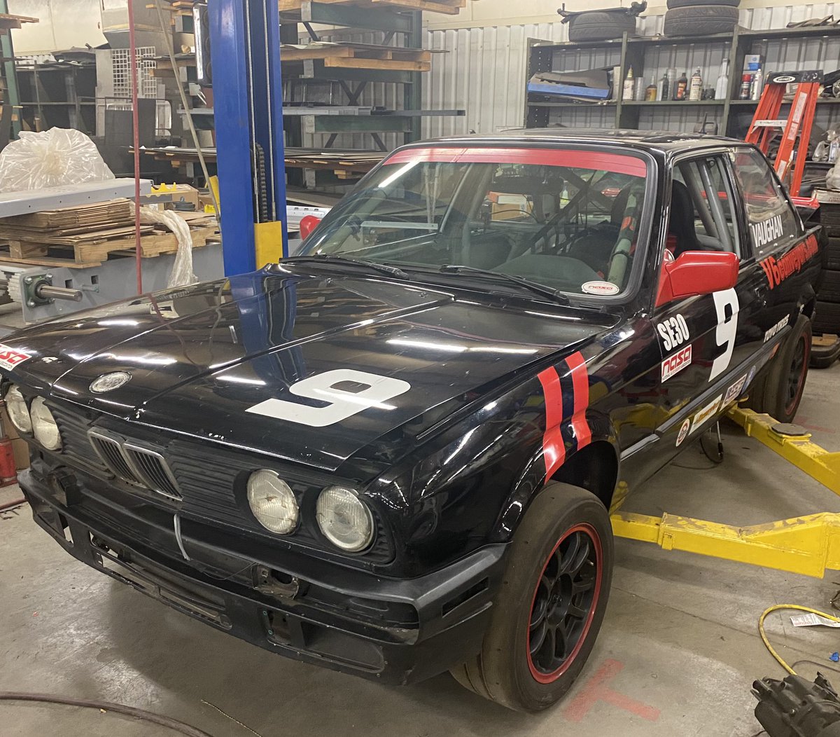 Getting the E30 ready to come out of retirement… Got it running this week, have a few items to take care of then we go testing for VIR 24 hour race this August! #champcar #racing