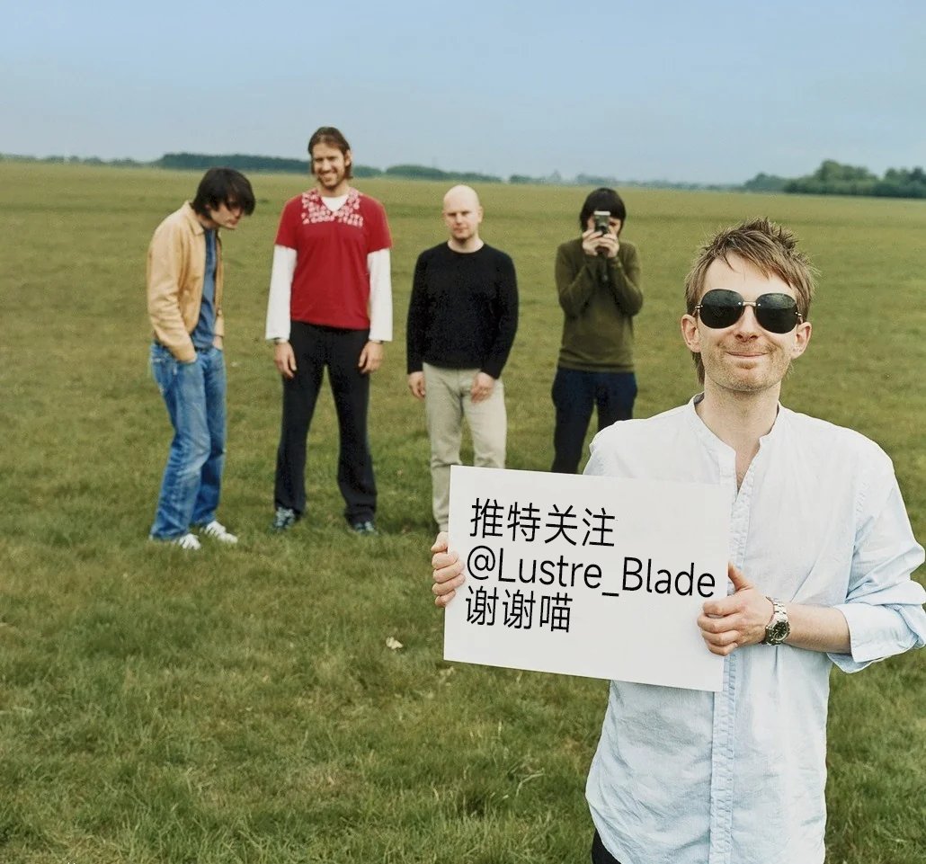 感谢Thom Yorke老师的举牌，祝Radiohead越办越好 😋