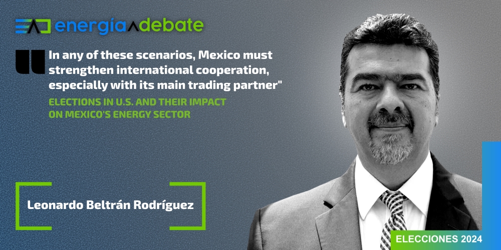 What impact will the elections in the United States have on energy exchange with Mexico? It depends on who wins, says @LeoBeltranR  🇺🇸🇲🇽
#elections2024 #EnergiaaDebateElecciones2024 #Opinion
energiaadebate.com/elecciones/ele…