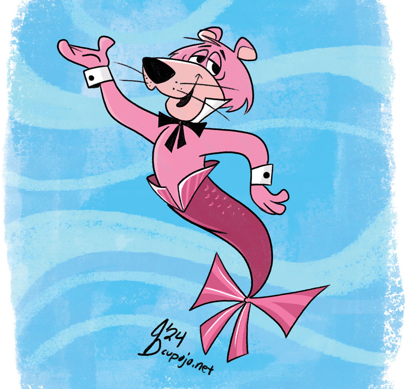 Heavens to MER-gatroyd! It's #MerMay already!  #snagglepuss #hannabarbera #terriblepuns