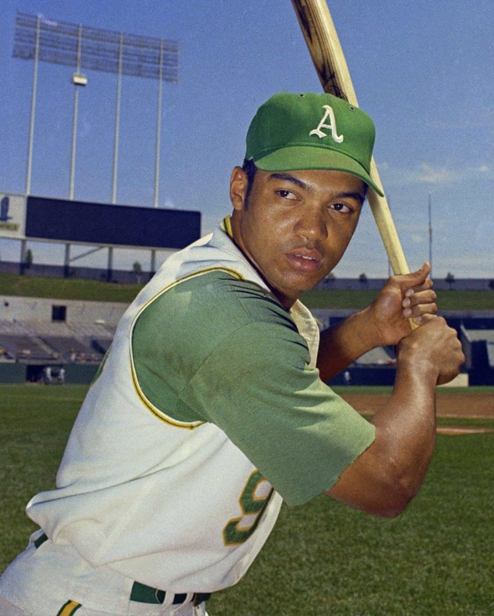 In 1969 📸 ✨ ... Reggie Jackson at the #Oakland Coliseum.
#MLB #1960s #Athletics