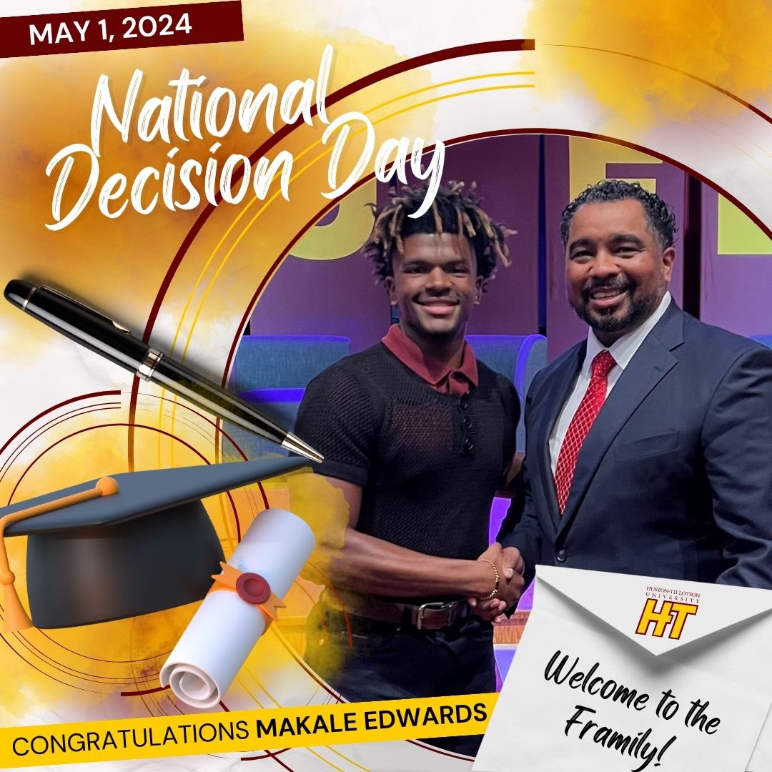 May 1st is National College Decision Day! Today, we celebrate all the incredible students who are ready to embark on the next chapter of their academic journey at HT!. 📚 This decision is just the beginning of an amazing adventure. #CollegeDecisionDay #HTYou #HT28 🎓