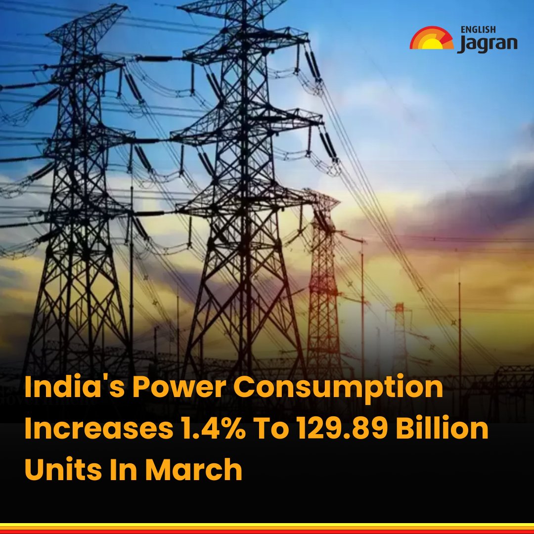 India's power consumption growth remained subdued at 1.4 per cent to 129.89 billion units (BU) in March as compared to the year-ago period mainly due to pleasant weather, according to government data.

Read More: tinyurl.com/cn3ccv7m

#PowerConsumption #India #Weather…