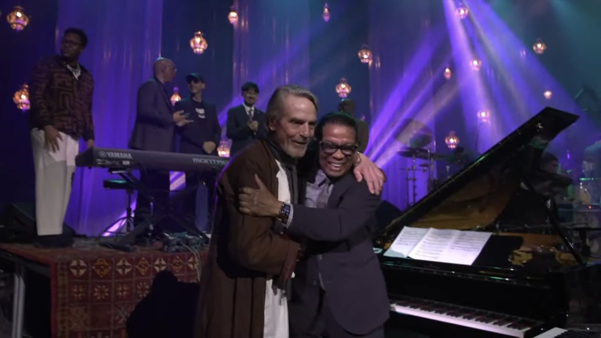 Jeremy Irons was the host and emcee for the @IntlJazzDay All Star Concert on 30 April 2024. @HancockInst @herbiehancock #jeremyirons #InternationalJazzDay #tangier