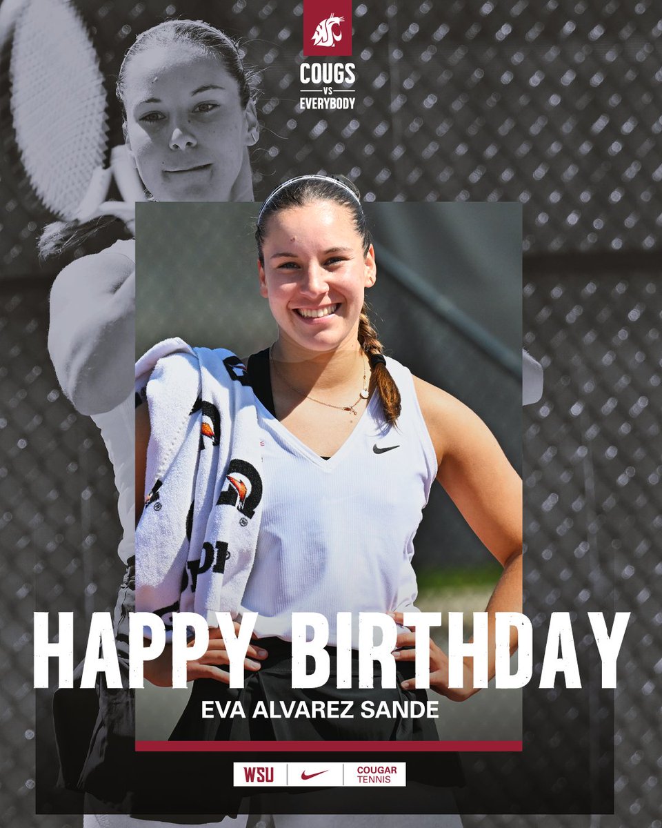Happy Birthday 🎉🎉 to our super sophomore Eva Alvarez Sande. Hope it was a great day! #GoCougs