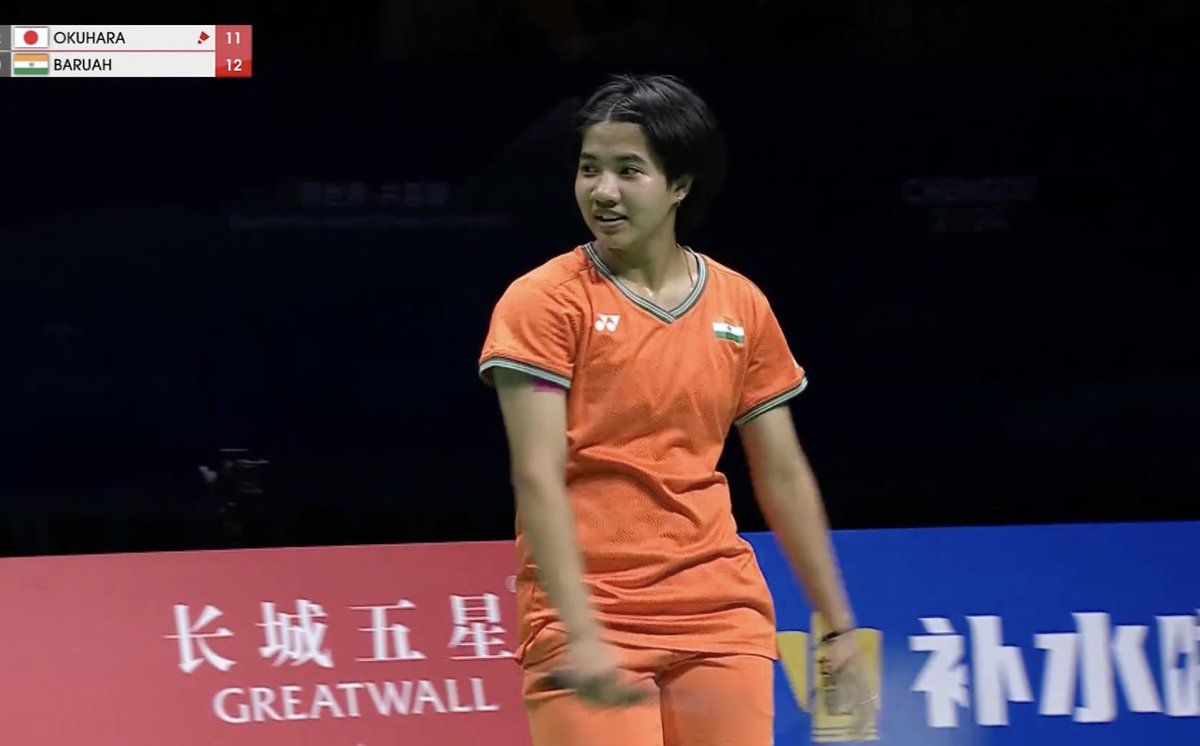 #Chengdu2024 #ThomasUberCupFinals 'Ishaaaaa... Isharani Baruah' is the chant for this match. So catchy once again. The cheerleading energy has been absolutely ace from India today, tbh. (And what a start from Isharani too!) indianexpress.com/article/sports…