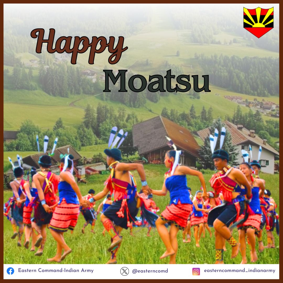 #IndianArmy Lt Gen RC Tiwari #ArmyCdrEC extends greetings and best wishes to the people of #Nagaland on the occasion of #Moatsu. May this festival bring peace and happiness to all. @adgpi @SpokespersonMoD Facebook - facebook.com/share/p/m3jRwJ… Instagram - instagram.com/p/C6c6XznxXji/…