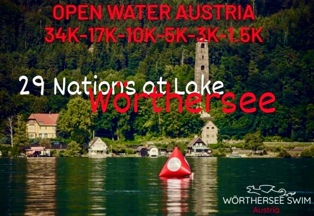 Open Water Austria Four months before the event on Lake Wörthersee, swimmers from 29 nations have already registered. Wörthersee Swim Austria #openwater #swimmers