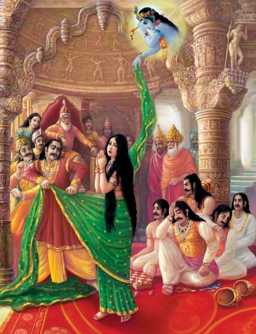 Krishna saving Draupadi ☺️