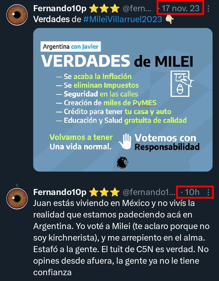 Verdades de Milei que mal envejeció eso que le mandaron