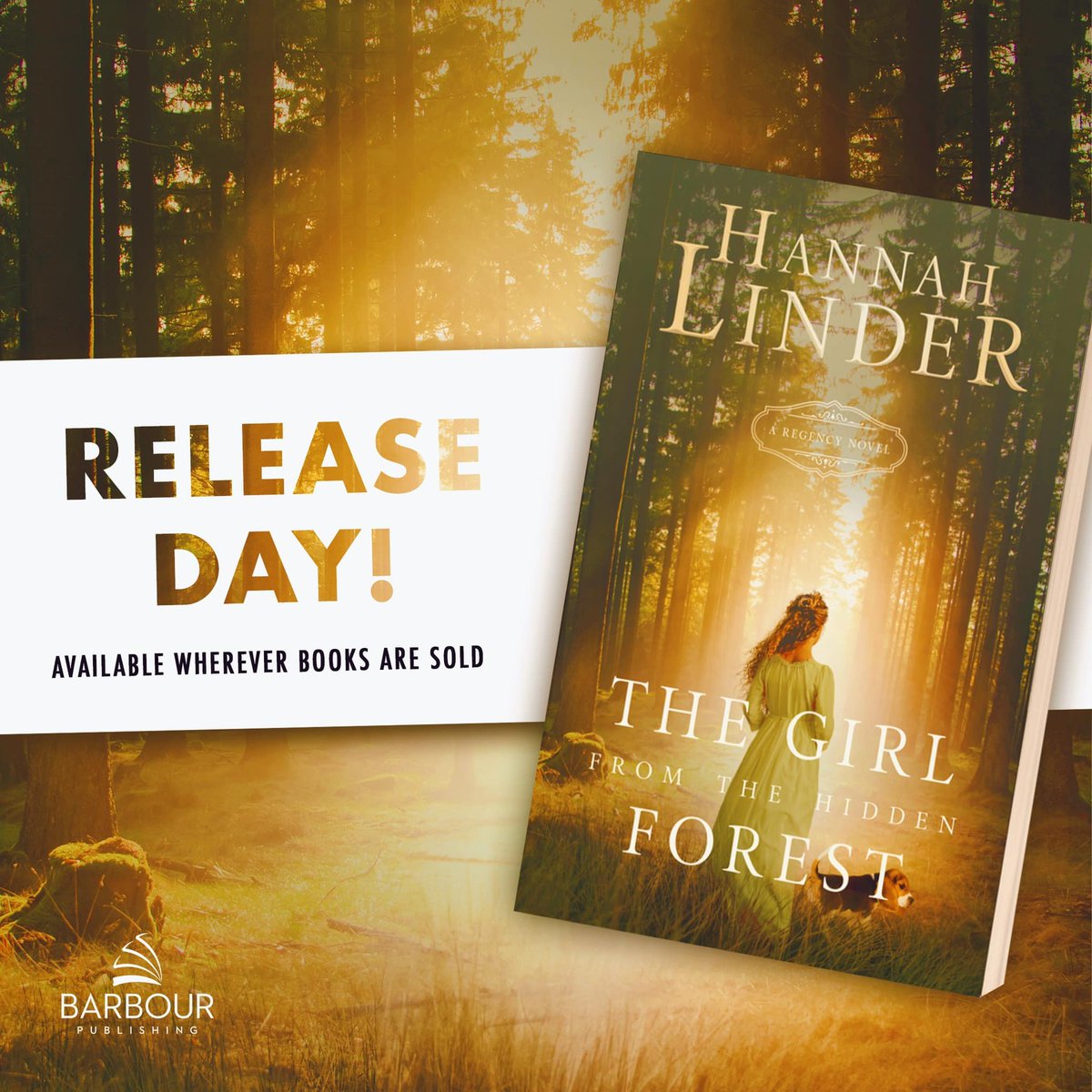 Congratulations Hannah Linder! #thegirlfromthehiddenforest #hannahlinder #regencyromance #gothicromance #historicalfiction #christianfiction #Christiansuspense #Christianmystery @BarbourBuzz  
You can order here: amazon.com/Girl-Hidden-Fo…