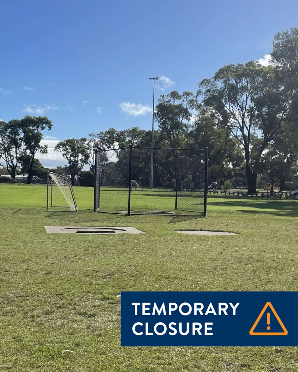 🛠️We’re excited to renew the discus and shot-put cages at Barwon Heads. The renewal of the facilities will align with the Village Park Masterplan. 🚧Demolition of existing nets begins this week, meaning the cages will be unavailable during much of May.