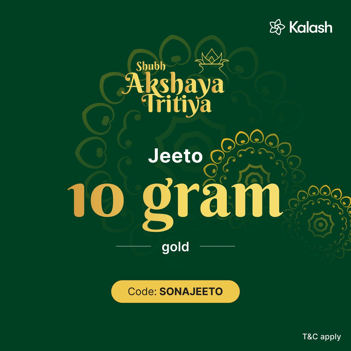 This Akshaya Tritiya, we’re giving away a MEGA 10 grams of gold to our users. Don’t miss out on this shubh avsar, download the app today: buff.ly/3wgK85m