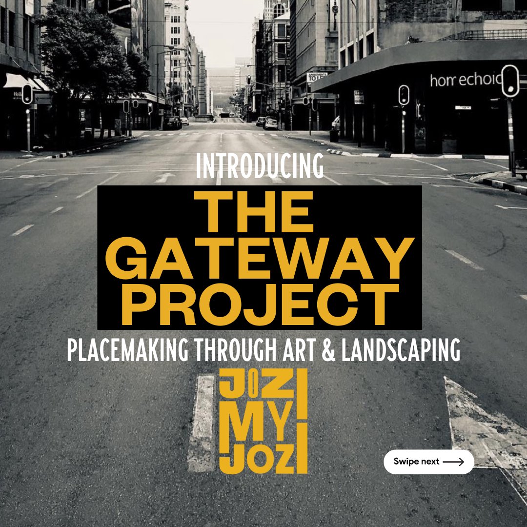 Jozi_My_Jozi's tweet image. Gateways are vital as they shape the initial impressions , playing a pivotal role in defining a city's identity and character. The Gateway Project,  aims to transform our city gateways into clean, safe, and creative spaces. #CityOfGold #UrbanChallenges #GatewayProject #JoziMyJozi