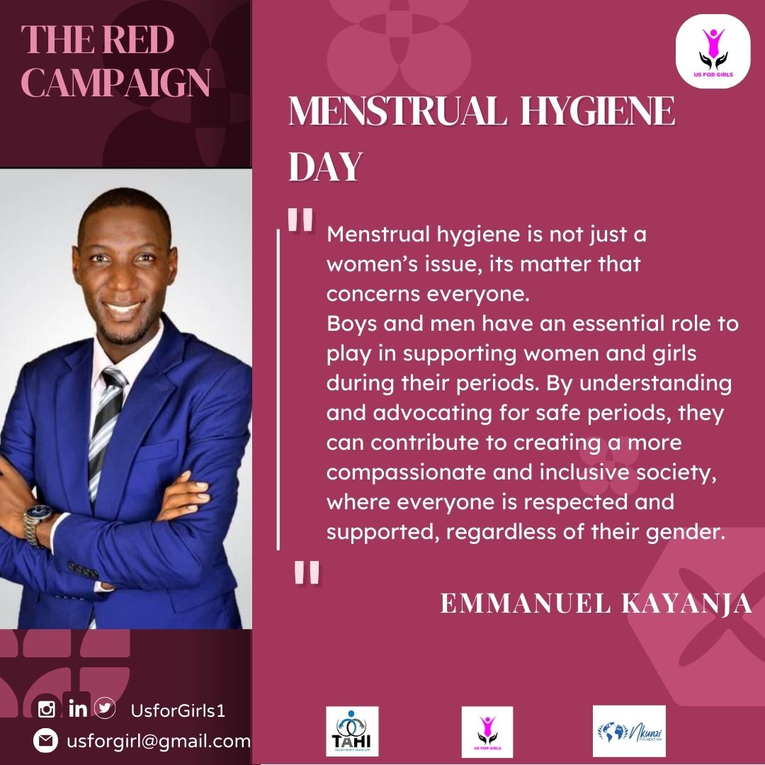 #RedCampaign

@EmmaKayanj emphasizes that Menstrual hygiene isnt just a women's issue but it concerns everyone including boys and men. He calls upon us all to be supportive and advocate for safe periods for an inclusive society.
#EndPeriodStigma