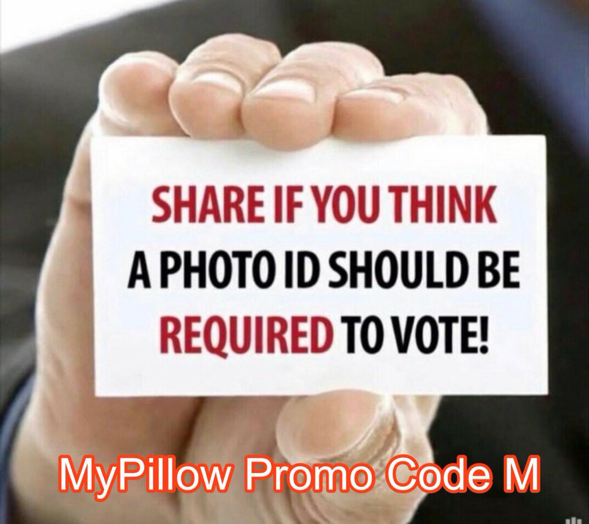 Retweet if you think government issued identification should be mandatory in elections because some states don’t require identification and we don’t need illegal immigrants voting in federal or any elections. (please share)