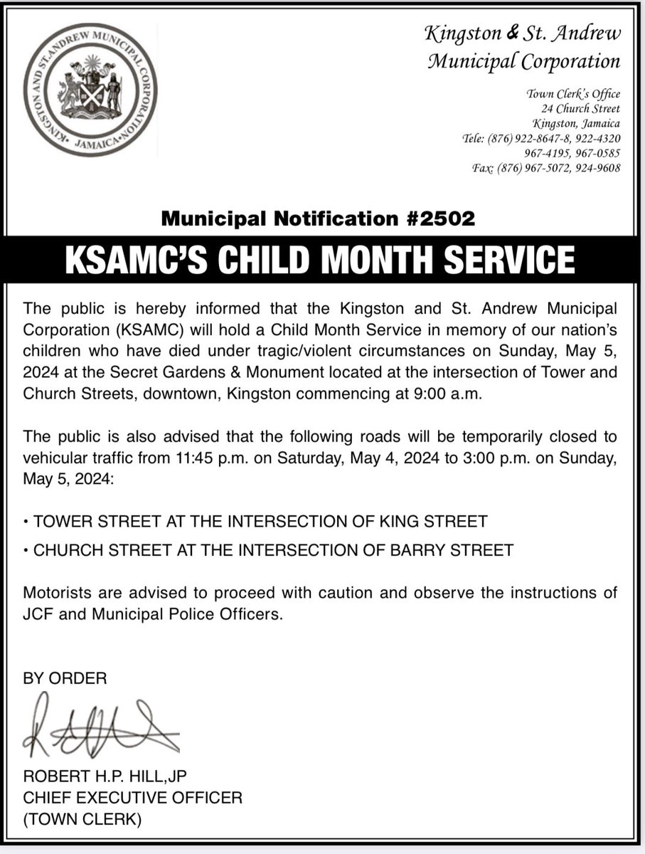 Kingston & St. Andrew Municipal Corporation (@ksamcorp) on Twitter photo 2024-05-02 04:07:03