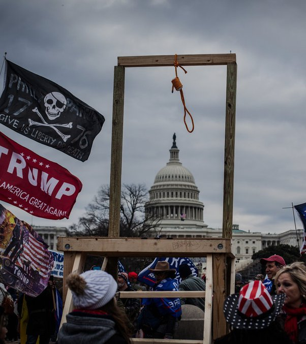 It's wild that all these clowns like Marco Rubio, Ben Carson, and Kristi Noem are tripping over each other to be trump's VP pick... Have they forgotten that he was totally cool with his supporters trying to hang the last one?