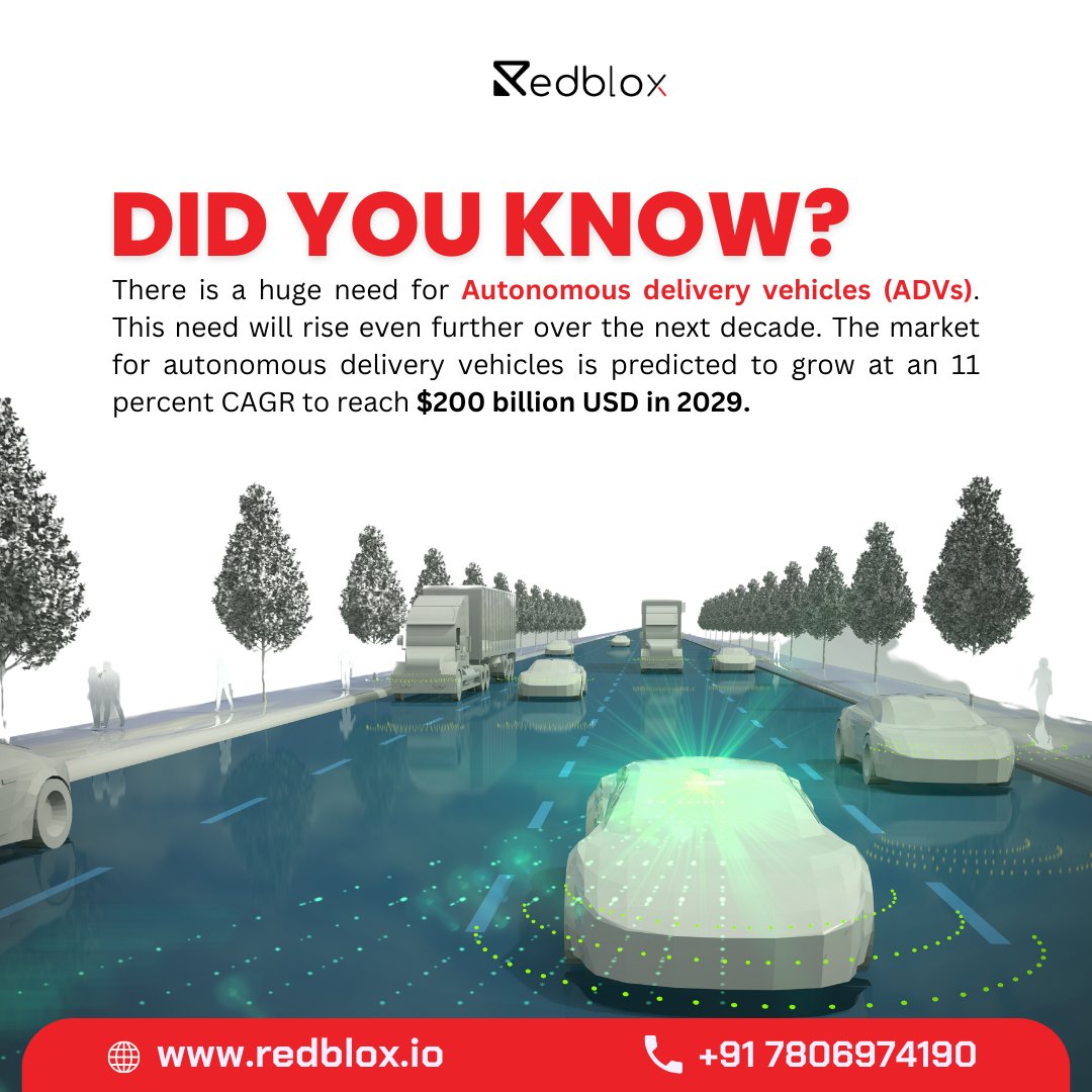 Ever wished your online order could just deliver itself? Well, get ready because autonomous delivery vehicles (ADVs) are about to become a game-changer! #autonomousvehicles #futureofdelivery #ecommerce #innovation #Technology #Development #Redblox #ArtificialIntelligence