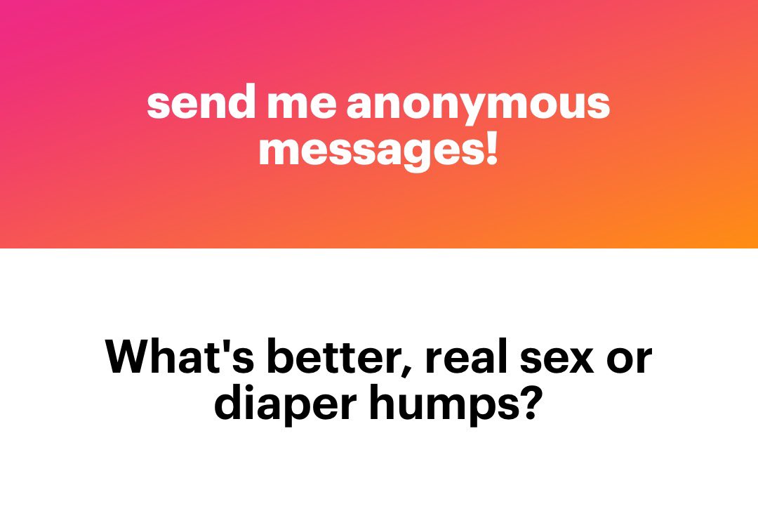 I prefer real sex that also involves diapers, lol