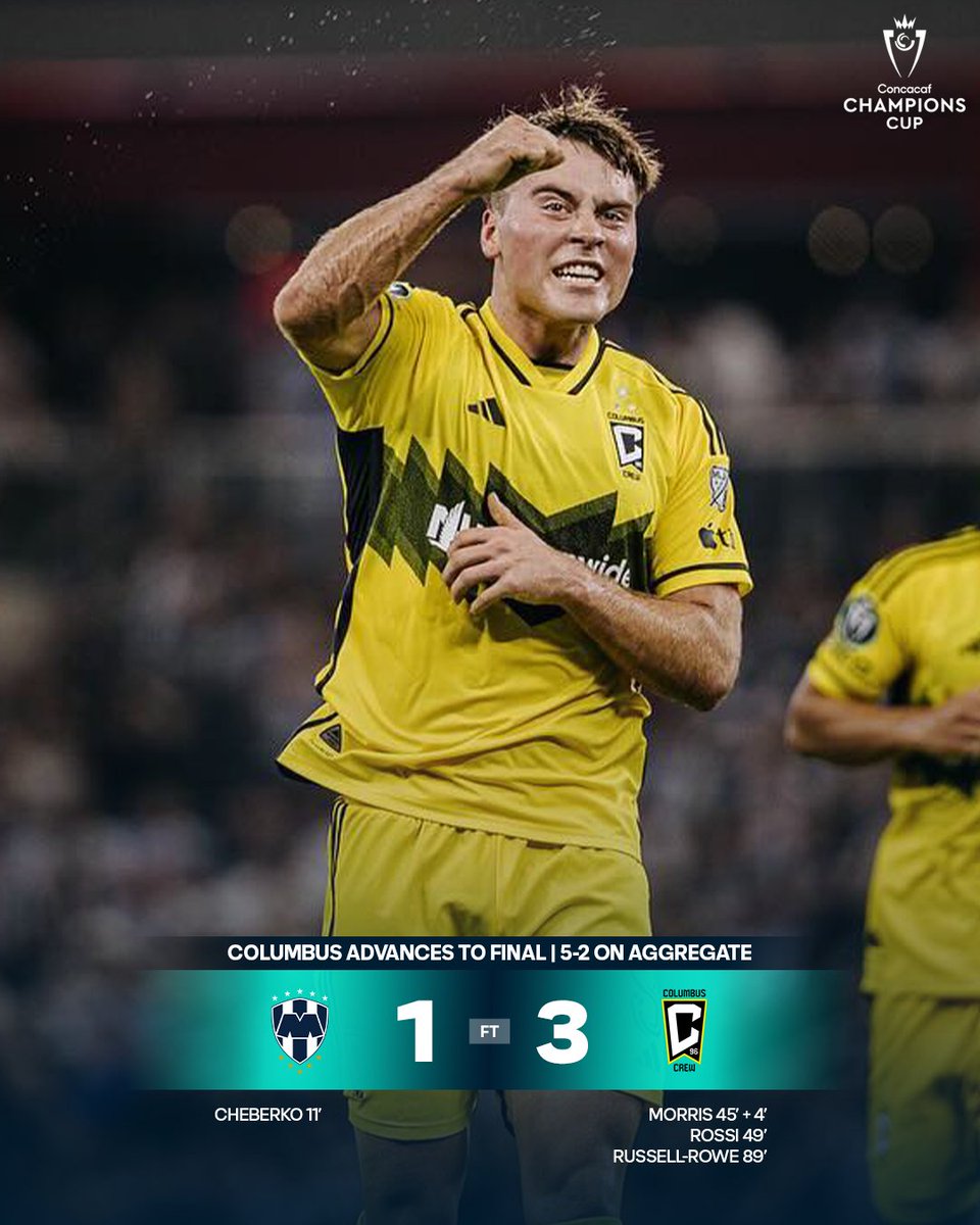 🗣️ COLUMBUS CREW GOES INTO MEXICO AND TAKES DOWN MONTERREY! @ColumbusCrew are headed to the #ConcaChampions Final.