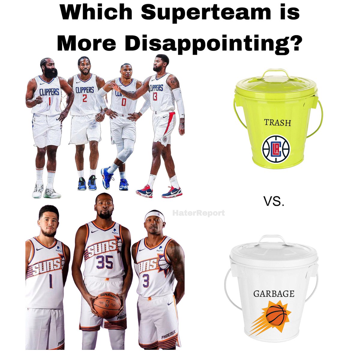 Based on your expectations, which “superteam” is worse. The Clippers or the Suns?