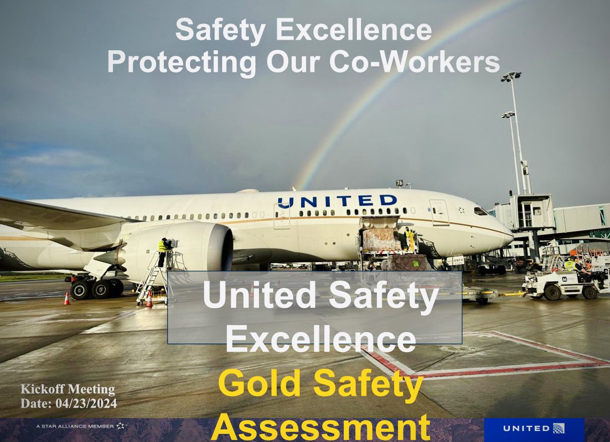 #TEAMBNE is on a roll !!Thank you to Eilis and Tom and the airport community for supporting United in our review of Gold Safety Excellence - more details to follow…!!! Great Job…!!