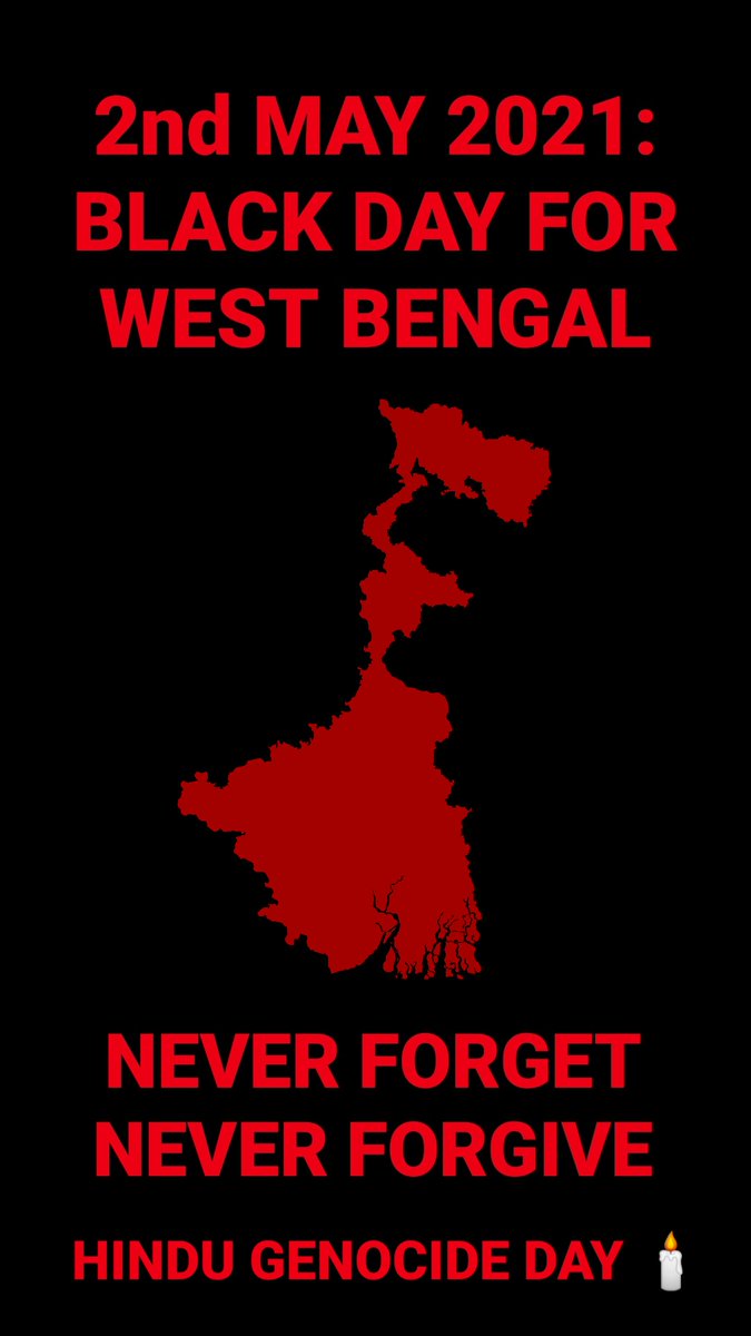 Black Day for West Bengal

Never Forget, Never Forgive

Hindu Génócide Day 🕯️

#3YearsOfBengalKillings
#CursedDay 
#HinduGenocide