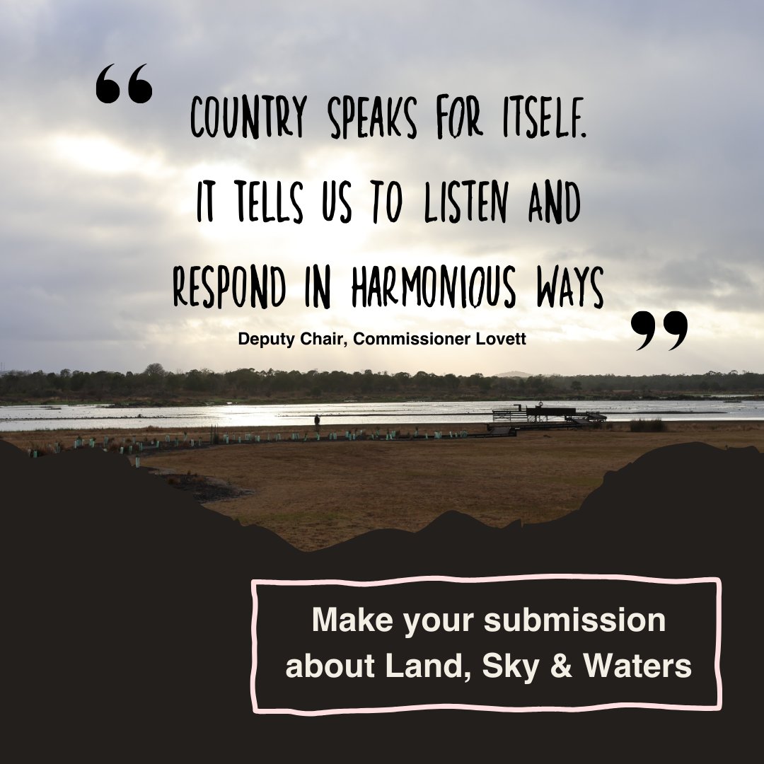 Yoorrook's land, sky and waters hearings have concluded. You can still make a submission about what country means to you here: yoorrookjusticecommission.org.au/land-sky-and-w… Hearings on social justice will begin on 27 May. #FirstPeoples #Dispossession #Hearings #Yoorrook