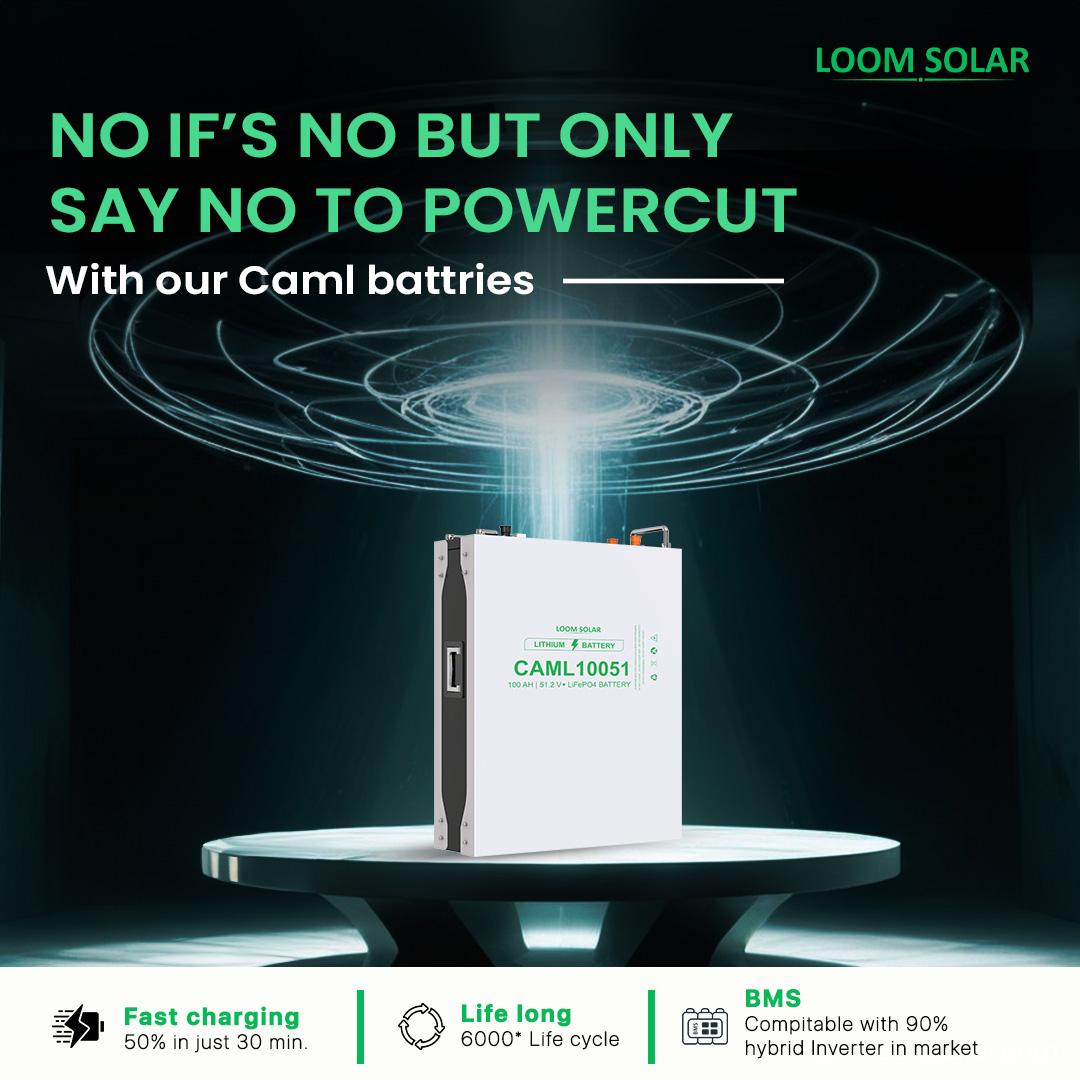 Elevate your energy storage game with Loom Solar's revolutionary lithium batteries! As a pioneer in innovative solar energy solutions, Loom Solar brings you cutting-edge lithium batteries designed to redefine the way you store and utilize solar power. #LithiumBatteries #solar