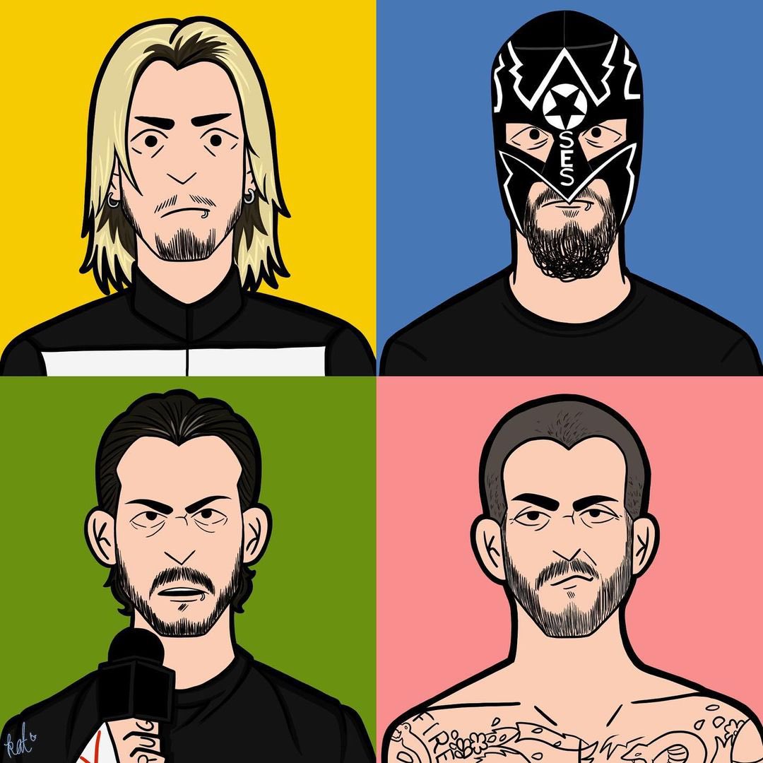 The evolution of CM Punk. Hang it in the louvre.

(🎨 by: @freshmarketflesh on IG )