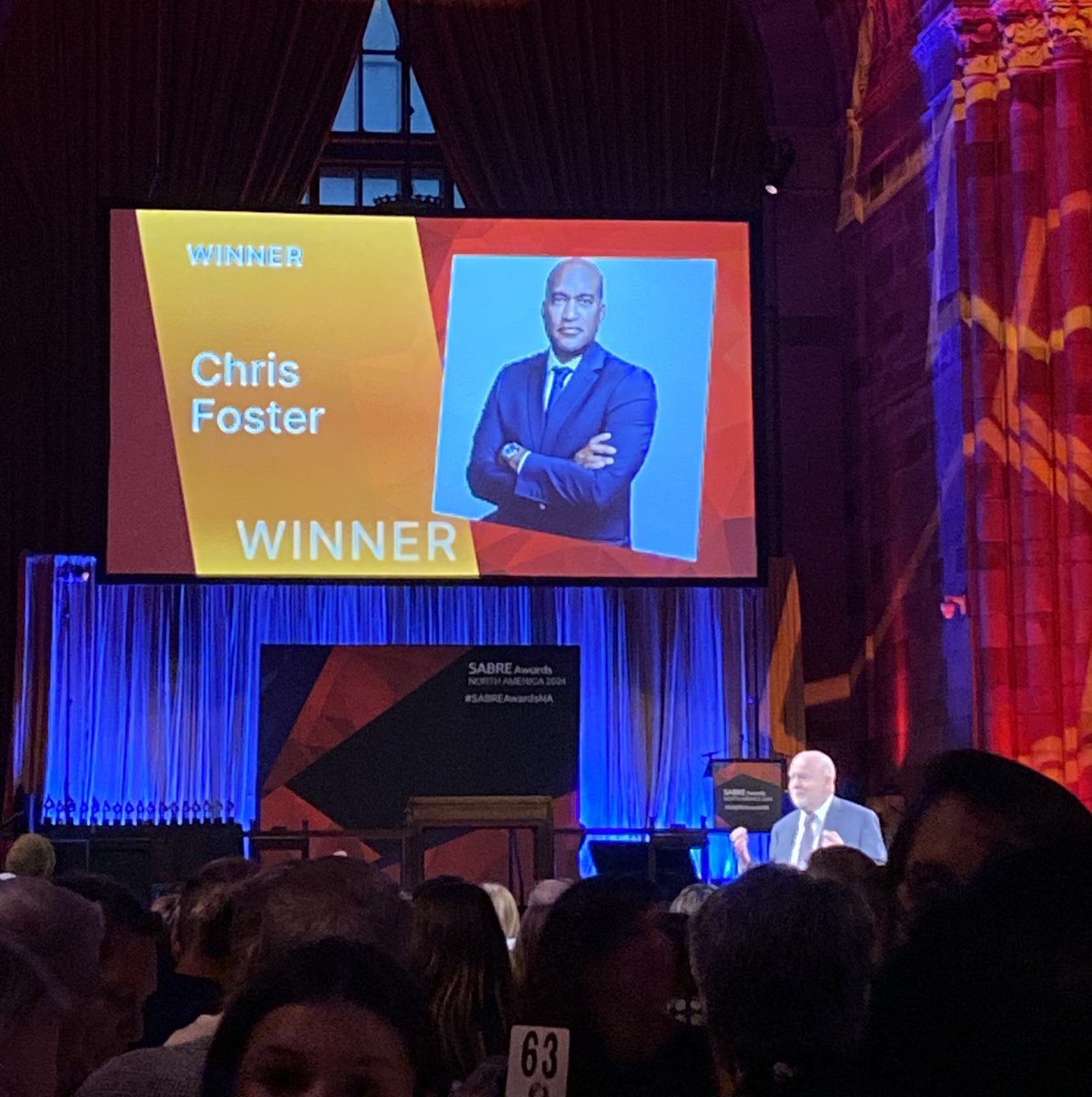 Congratulations to Chris Foster, Omnicom PR Group CEO, who has been honored with a 2024 Individual Achievement SABRE Award. What a special moment we were able to celebrate tonight. Grateful for Chris’ oversight, leadership and commitment to the work. #SABREAwardsNA @Provoke_News