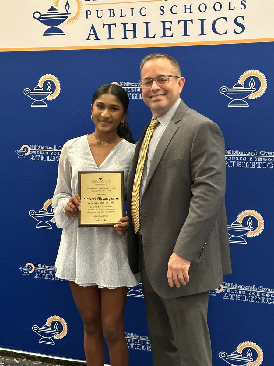 Congratulations to Manasvi! @HCPSAthletics Scholar-Athlete Award Banquet