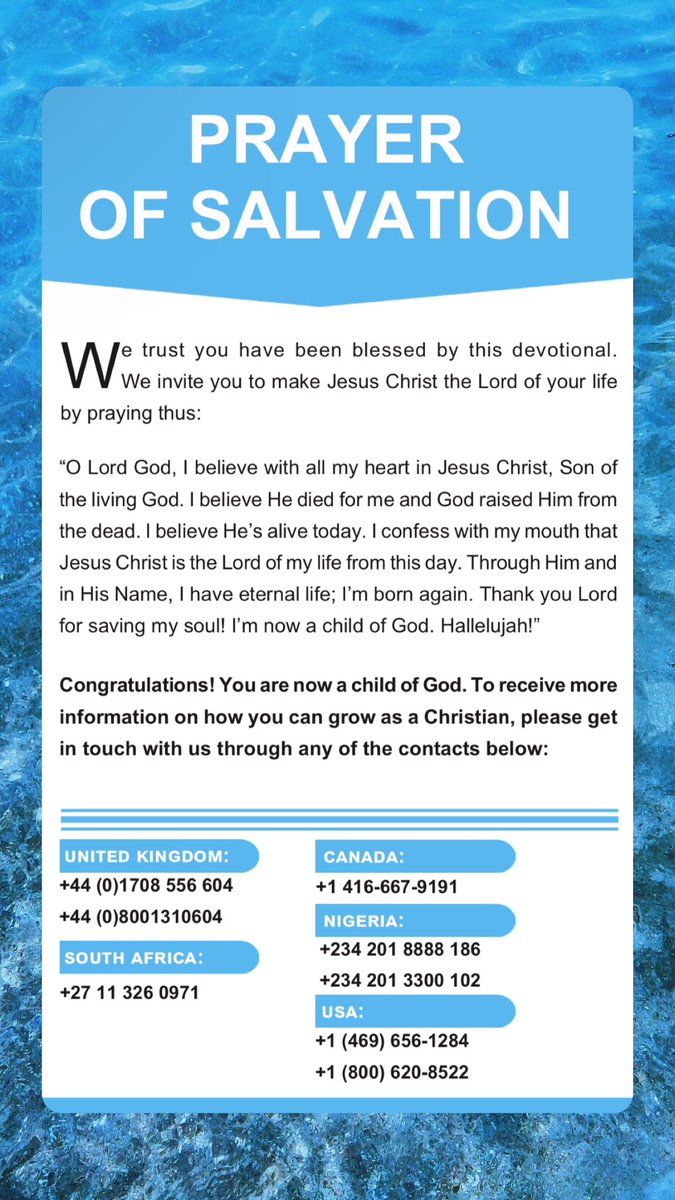 2nd of May, 2024- Have No Fear
#Prayer #RhapsodyOfRealities #Christian #DailyDevotional #ROR #PastorChris #May #NewMonth #Devotional #MonthOfIntercession #YearOfRedemption  #NewMonth #May2024  #MessengerAngel #NewMonthGoals #Communion