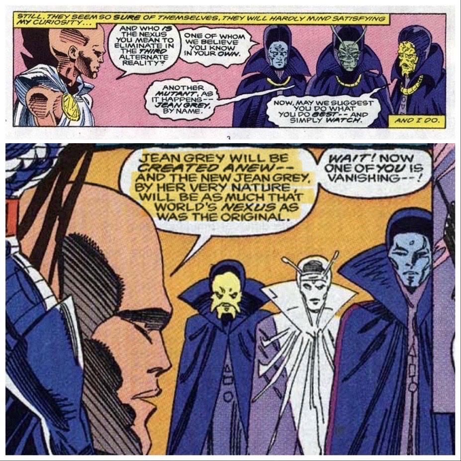 When you think of Jean Grey, always remember these statements. They aren’t hyperbolic. The first statement was made by biogenetic-sensor equipped A.I.; the second and third by Destiny; and the fourth by the Watcher. #XMen97 #XSpoilers