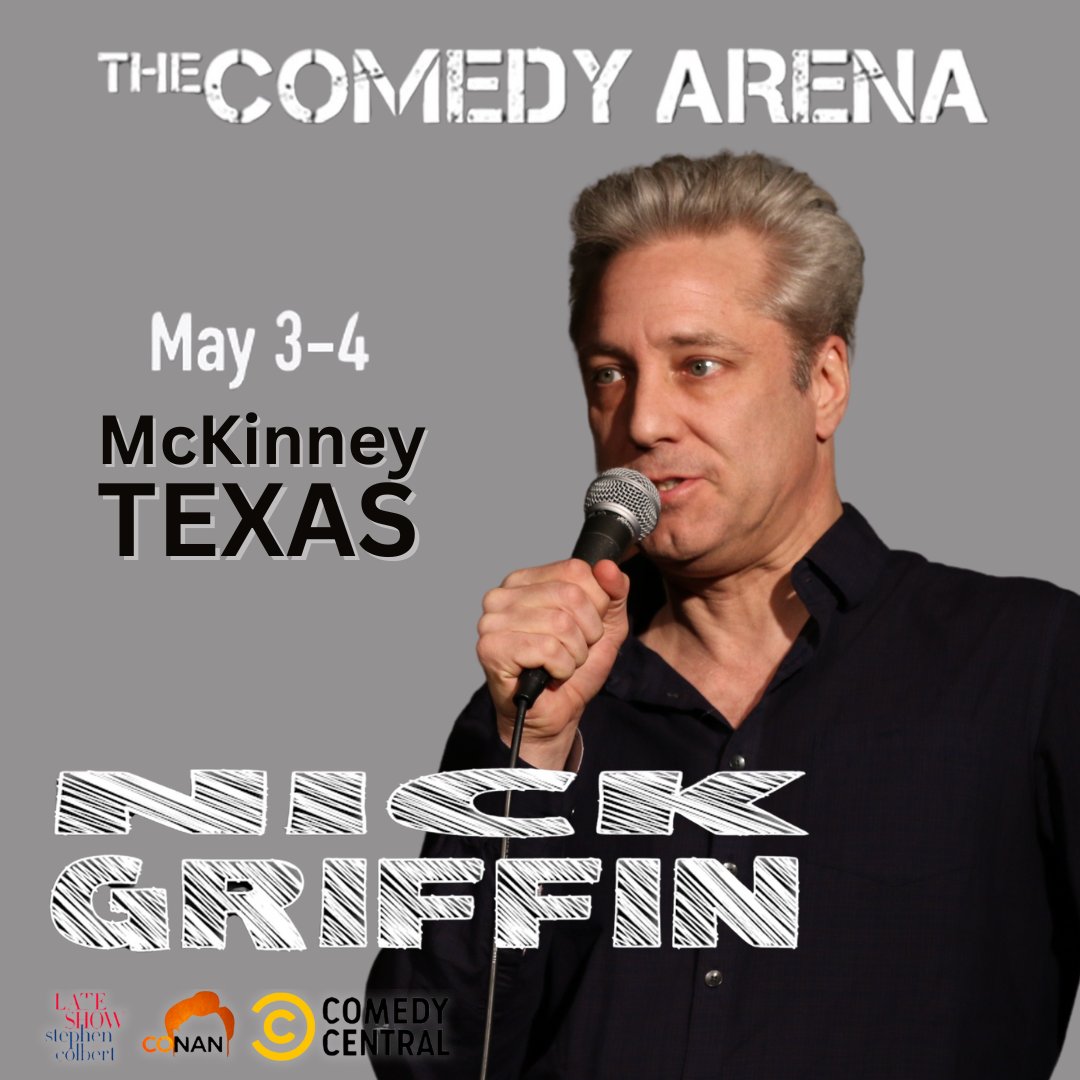This weekend in McKinney, TX. See you soon! Ticket link: tickets.thecomedyarena.com