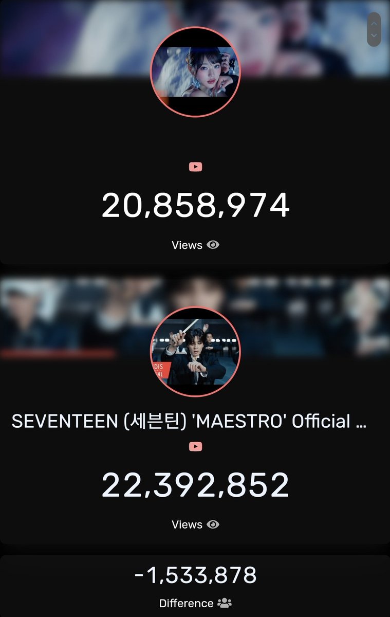 Carats eyes here ‼ We're currently leading in both pre-voting and MV views, but let's not be complacent - keep widening the gap. Stream Maestro and Vote for SEVENTEEN now 🪄 idolplus.com/zs/survey_deta…