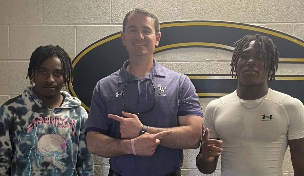 @Coach_DMACK thanks for coming by to check out a couple of our players. SFA is in the building @owl_football #recruitanOWL #wewillwin