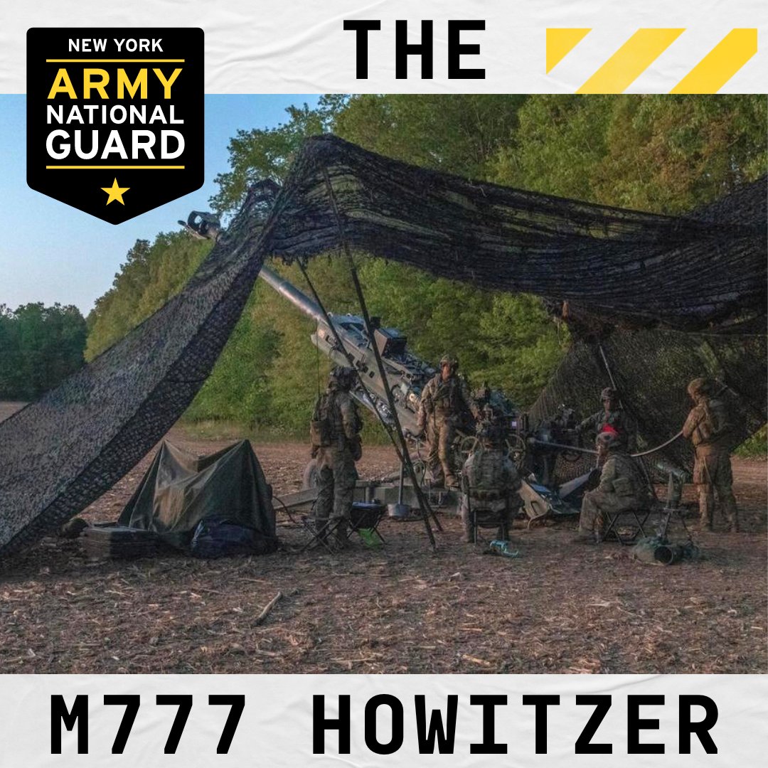 It might look like we Photoshopped an m50 into this picture, but no, that is an M777 Howitzer.  

Able to accurately fire two rounds each minute for a distance of 15-25 miles, this weapon ensures enemies never get too close.

nationalguard.com/new-york
#WeaponsWednesday #GoGuard