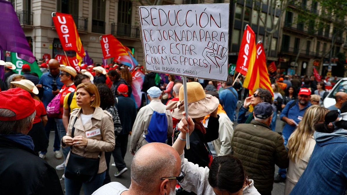 España: 'Reducción de la jornada' o 'redistribución la riqueza'