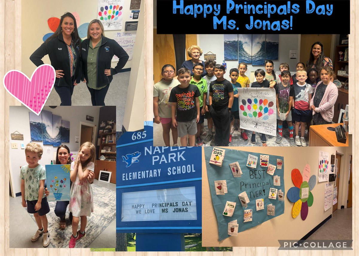 Happy Principals Day to the best, Ms. Jonas! Thank you for all you do for staff, students and Shark families! We ❤️ you! 🦈🫶🏻@collierschools #PrincipalsDay