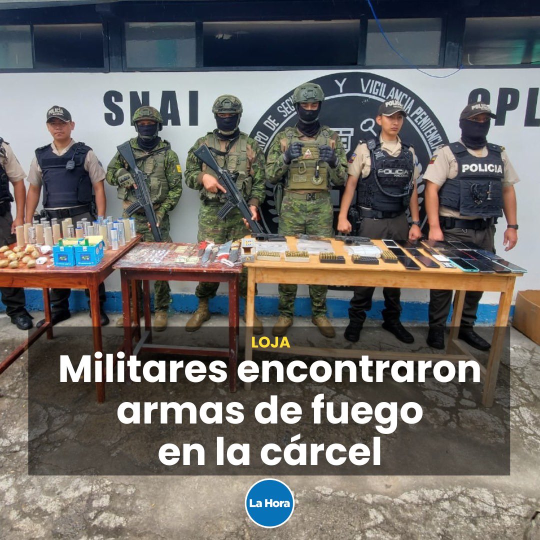 En el Centro de Privación de Libertad en Loja, las Fuerzas Armadas 🪖descubrieron escondites de armas y drogas que fueron confiscados. 🧐 Te contamos bit.ly/4ai3Iwh