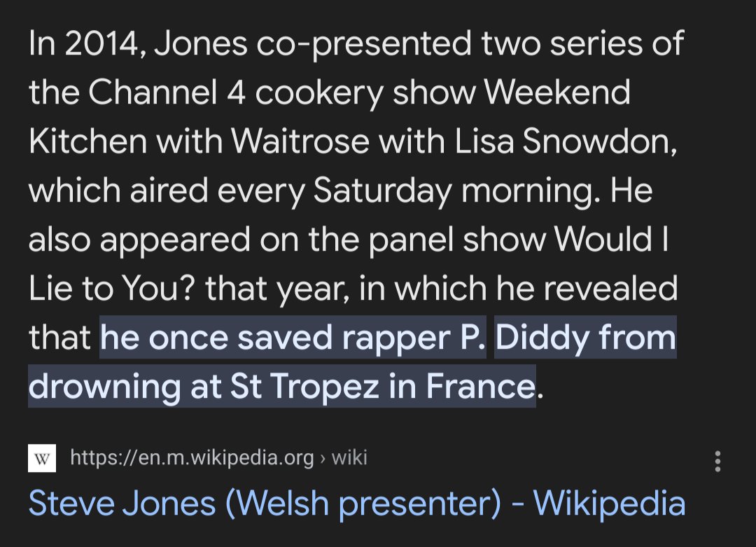 This guy saved P. Diddy from drowning... Which is a big yikes in retrospect.
