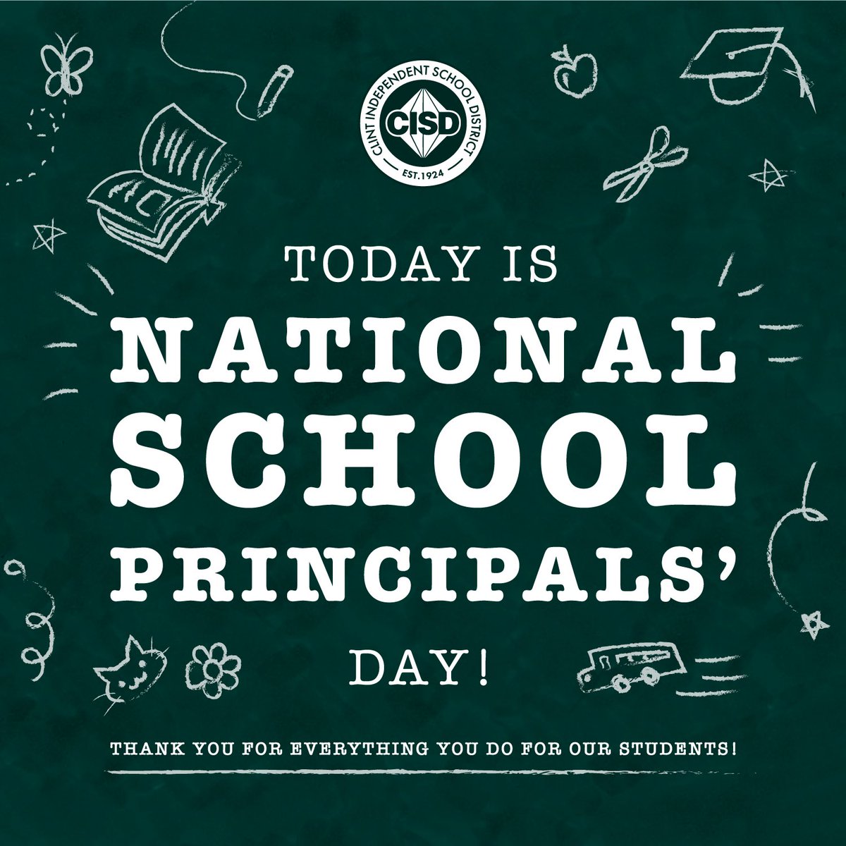 Happy National School Principals Day! Today, we celebrate the leaders who shape the future with passion and dedication. Your guidance and commitment to excellence inspire us all. Thank you for your tireless efforts in helping our students and communities. #SchoolPrincipalsDay