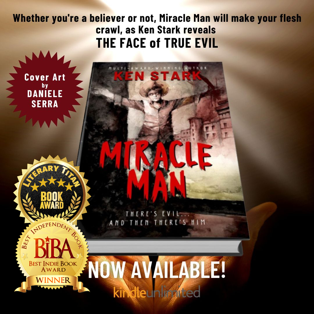 'Stark’s masterful prose seemingly flows with ease, evoking a sense of fear and dread with every turn of the page.' It should have been a gift. But not for Elijah Zion… MIRACLE MAN mybook.to/miracleman FREE on Kindle Unlimited #FREE #kindleunlimited #Horror #mustread