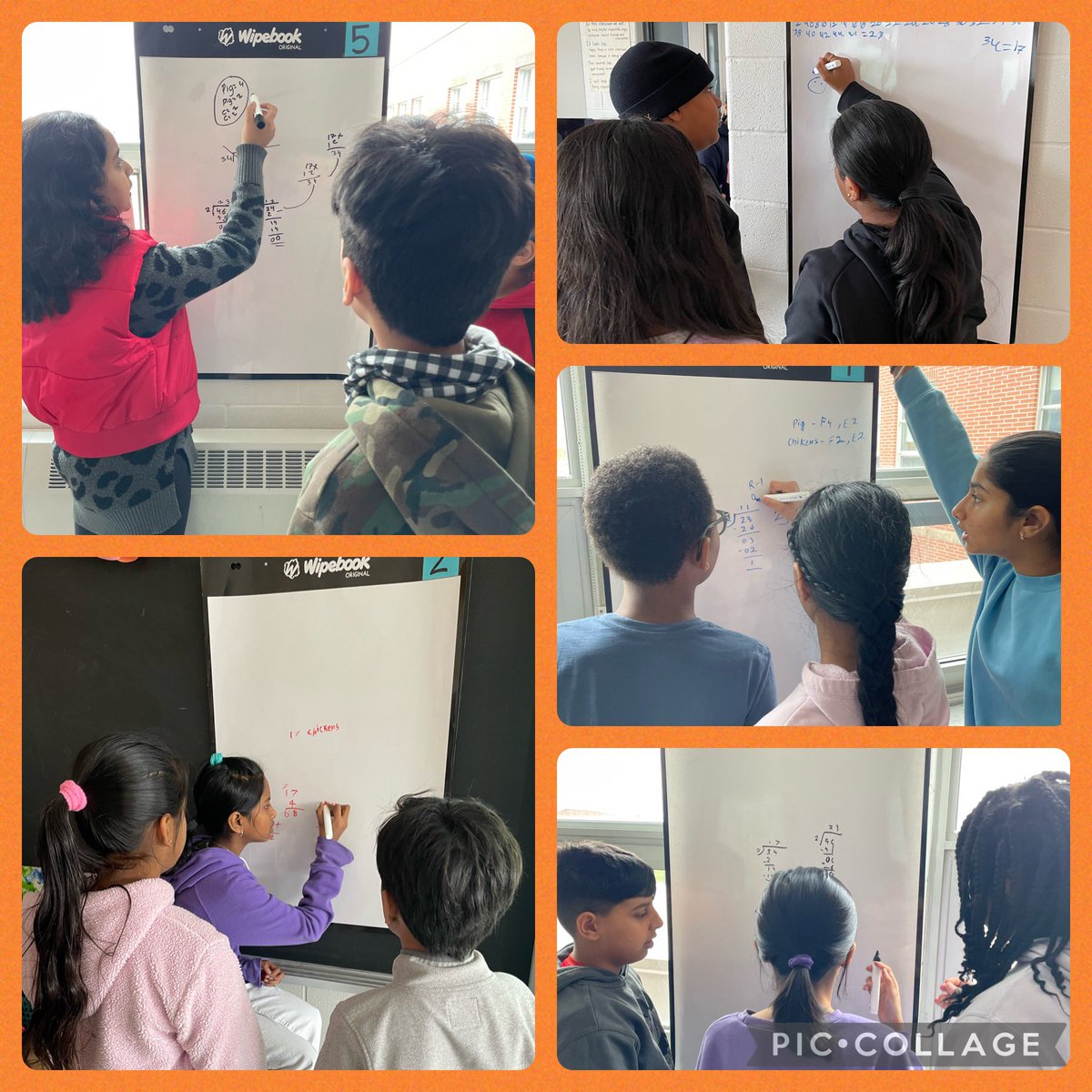 Vertical learning on @Wipebook’s is a game-changer for student engagement! Exploring math concepts in a whole new way  #collaboration and #creativity in the classroom! @rowntreeps #MathEducation #WhiteboardLearning #VerticalLearning 📚👩‍🏫 @PeelSchools