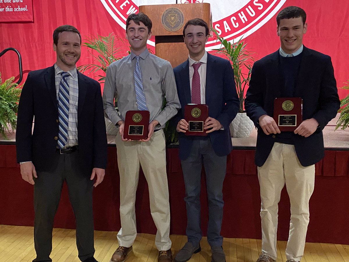 Congratulations to the recipients of the Robert Brady Excellence in Fine Arts Awards. From left to right. Mr. Michael McMenemy - Fine Arts Chair, with seniors Dylan Goral - music, Drew Lindquist - theatre, and Kaden Massad - visual art. Congratulations all on your exemplary work.