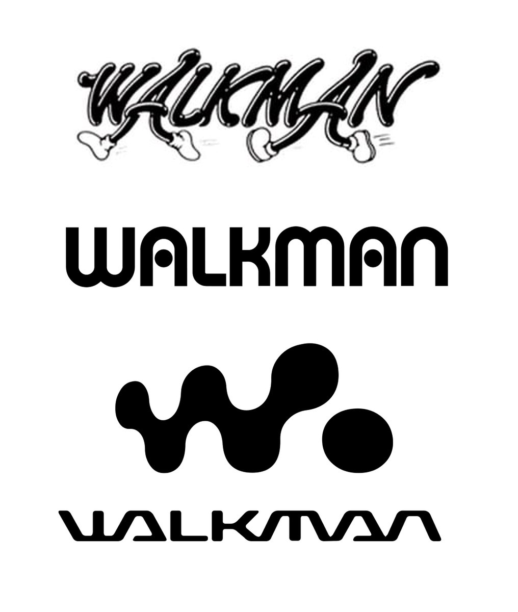 Released by Sony in the late 1970s, Walkman revolutionized portable music. Its logo evolved from a handwritten style in 1979 to a sleek design in 1981 by Hiroshige Fukuhara. In 2000, it evolved, maintaining its iconic status with a futuristic yet balanced design.