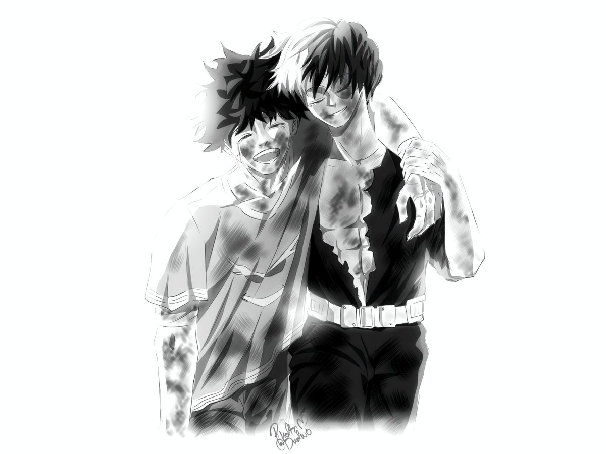 My post war manifestation of Izuku and Shoto 🙏