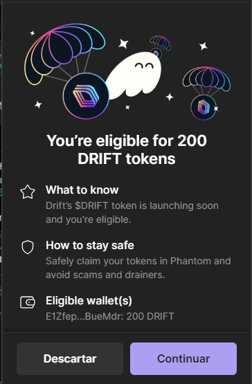 AirdropsBig's tweet photo. #Airdrop @DriftProtocol  🪂✨

Consulte su "allocation" aquí:
https://t.co/1RzG6MDaNh

Los usuarios elegibles obtienen una bonificación del 100% en su asignación.

Solo necesitas reclamar al menos 6 horas después del TGE. https://t.co/AYjOKV4fP9